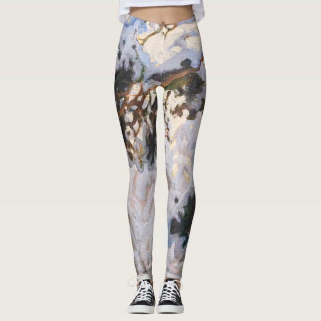 Leggings Akseli Gallen-Kallela - Forêt en hiver (Devant)