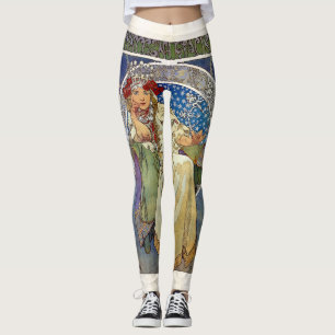 Leggings Alfons Mucha Princezna 1911 Hyacinta