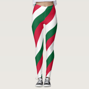 Leggings Algérie Couleurs du drapeau national diagonales tr