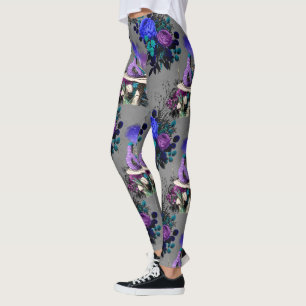 Leggings Alice au pays des merveilles Fleurs de la chenille