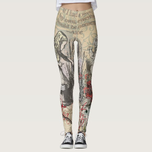 Leggings Alice au pays des merveilles Rideau Art classique