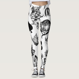 Leggings Alice Lapin Blanc Wonderland Classique