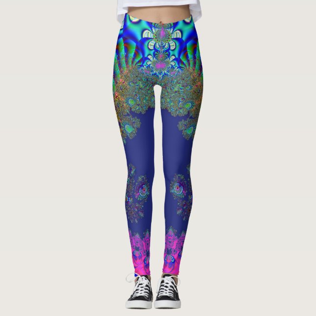 Leggings Alien fractal (Devant)