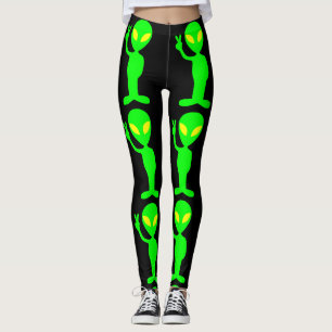 Leggings ALIEN GREEN MAN YOGA PANTS JOIGINES drôles