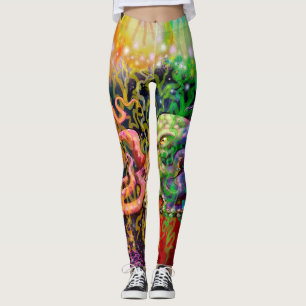 Leggings Aliens de poulpe de méduse