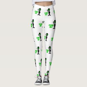 Leggings Aliens Peace Out