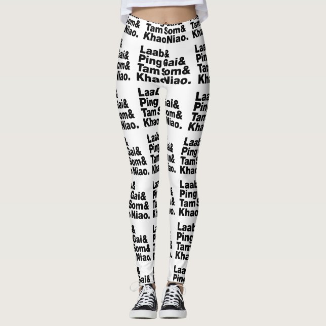 Leggings Alimentation de la rue laotienne (Devant)