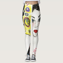 Leggings All-Over-Print Lady Espagnol