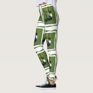 Leggings Allons jouer au golf,