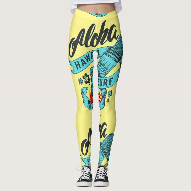 Leggings Aloha Hawaii Surf Rider Thunder_Cove (Devant)