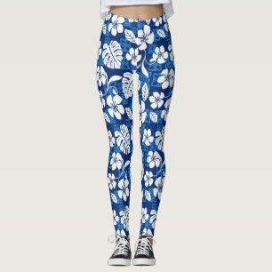 LEGGINGS ALOHA VENDREDI (BLEU)