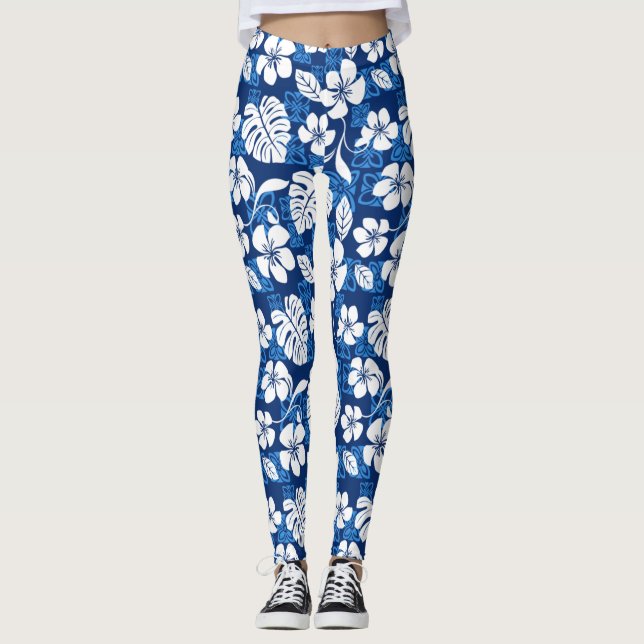 LEGGINGS ALOHA VENDREDI (BLEU) (Devant)