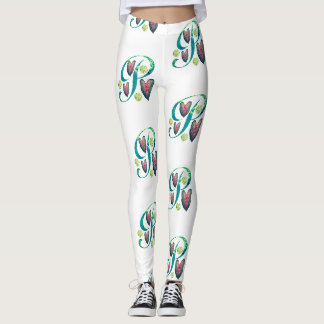 Leggings Alphabet Tropical: P