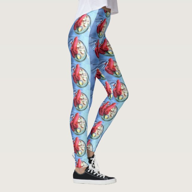 Leggings amant de homard bleu (Droite)