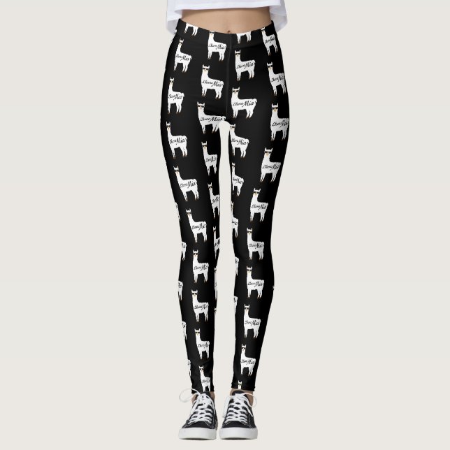 Leggings Amants d'alpaga de maman Mia Best Gift For de Mia (Devant)