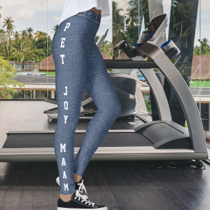 Leggings Amateur de Animaux Moderne Maman de Chat Chien Fau