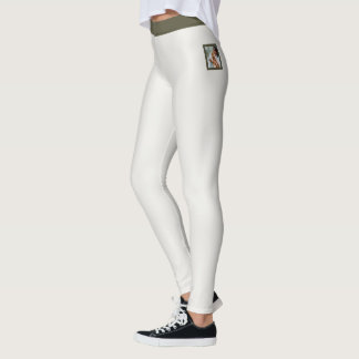 Leggings Amateur de chat personnalisé chaud neutre olive fo