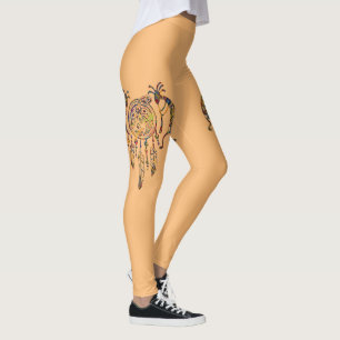 Leggings Amérindien Kokopelli Whale Dreamcatcher 2