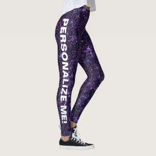 Leggings Améthyste Encantation Purple Bleu TEXTE PERSONNALI