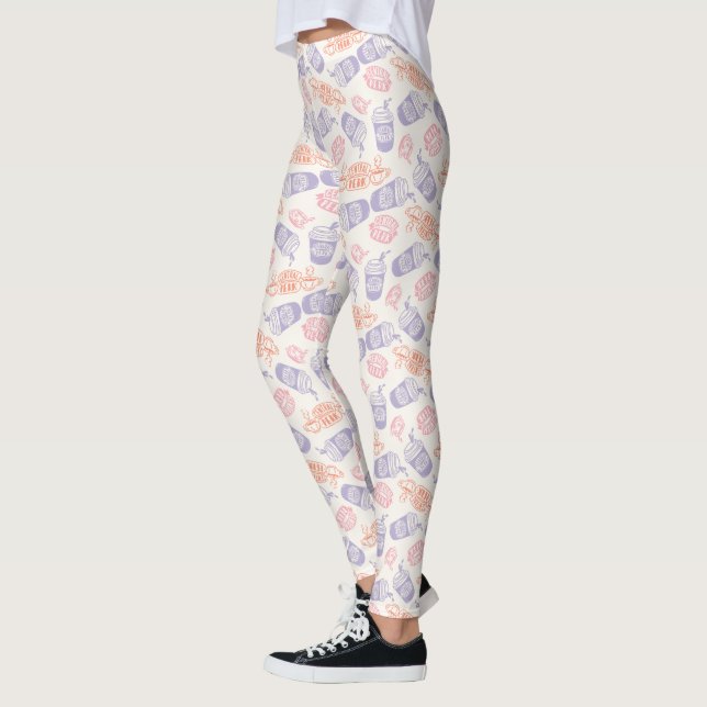 Leggings AMIS™ | Pastel Central Perk Motif (Gauche)