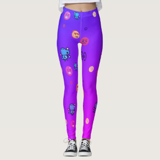 Leggings amour en colère dinosaure emoji