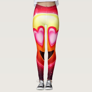 Leggings Amour Frappé Coeurs Emoji