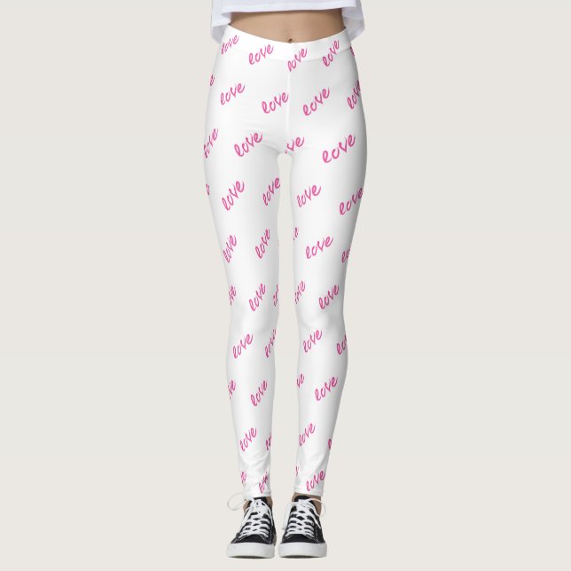 Leggings Amour mignon moderne (Devant)