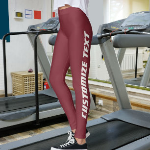 Leggings Amoureuse des chats Maman de compagnie Vin profond