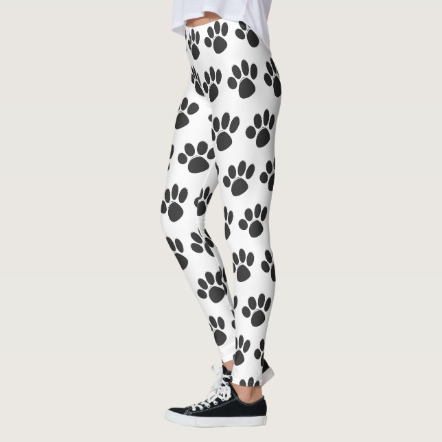 Leggings Amoureux des chiens Amoureux des animaux Empreinte (Gauche)