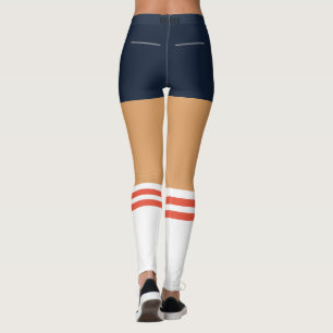 Leggings amusants avec des shorts et des chaussett