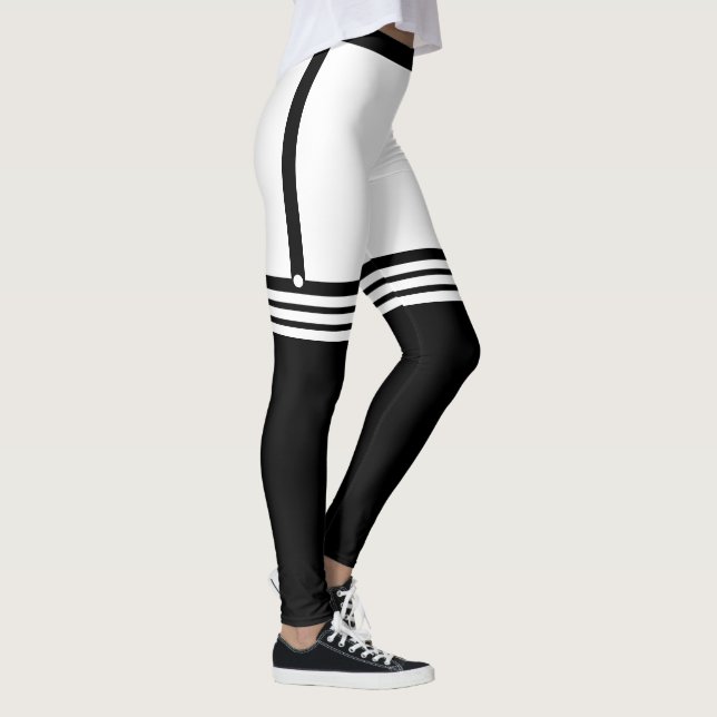 Leggings amusants avec Faux Black Over Knee Socks (Droite)