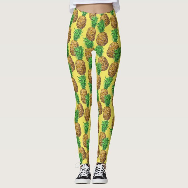 Leggings Ananas ensoleillés (Devant)