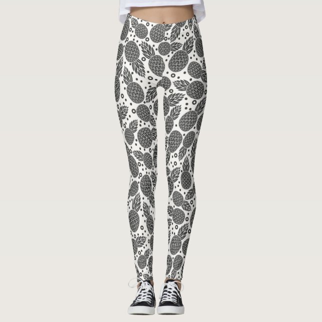 Leggings Ananas monochromes 2 (Devant)