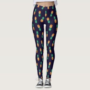 Leggings Ananas Sur La Marine