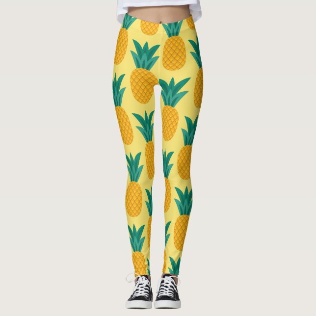Leggings Ananas Vintage : Fruit Motif délice. (Devant)