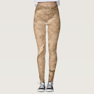 Leggings Ancien tissu brun : arrière - plan texturé.