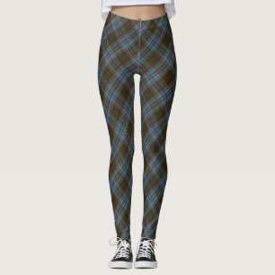 Leggings Anderson Clan Tartan Plaid Motif plus petit