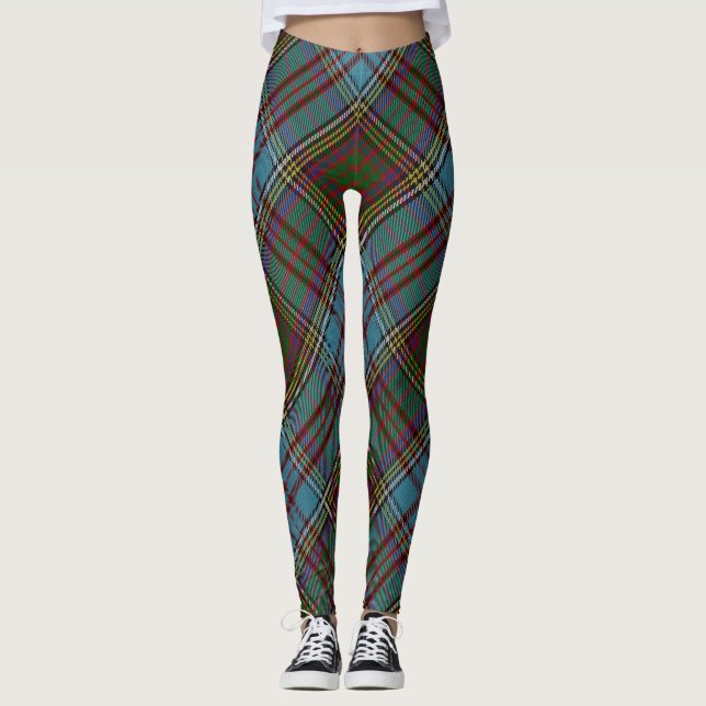 Leggings Anderson Clan Tartan Plaid Motif Scottish (Devant)