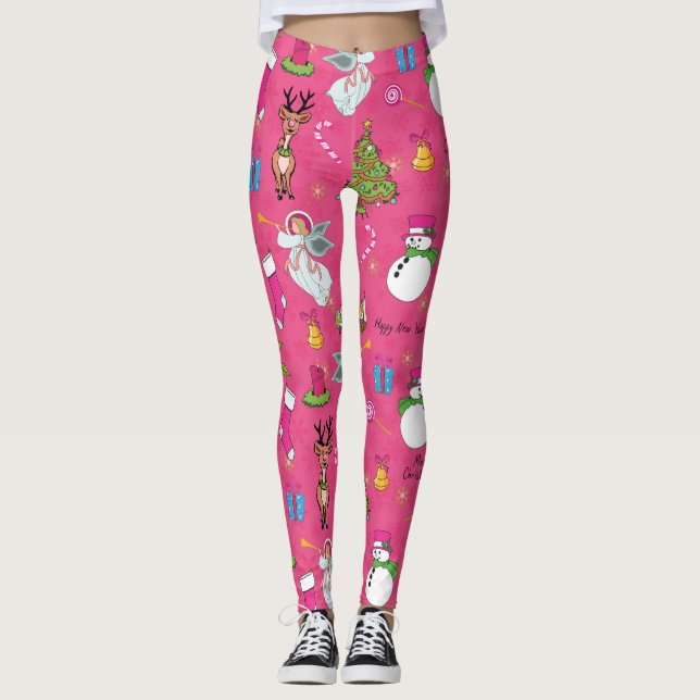 Leggings Angel de Noël (Devant)