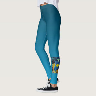 Leggings Angelfish at coral reef - Photographic design | 