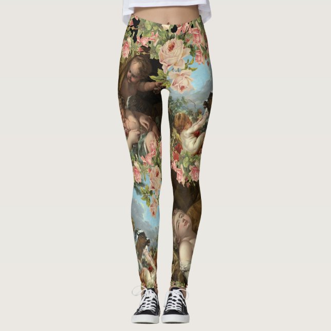 Leggings angels cherubins art of Boucher (Devant)
