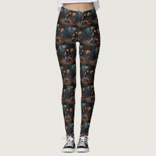 Leggings Anglais Springer espagnol Citrouille Halloween eff