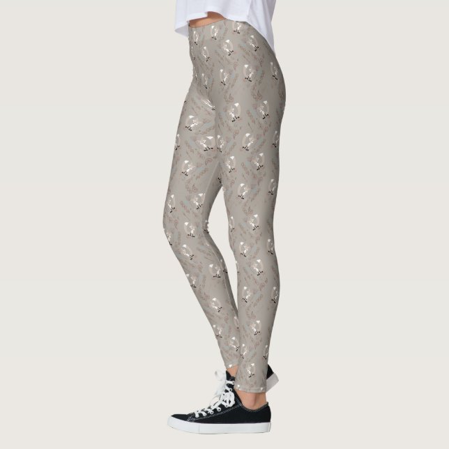 Leggings Animal forestier Fox Acorn Flore modèle (Gauche)