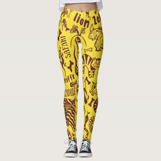Leggings Animaux africains : Motif culturel sans peau.