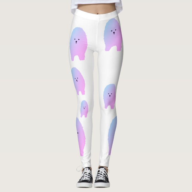 Leggings Animaux de compagnie Fluffy Chien Sweet Chien Legg (Devant)
