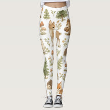 Leggings Animaux de la Forêt