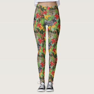 Leggings Animaux Sauvages D'Afrique