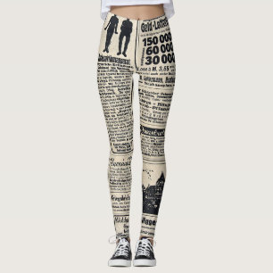 Leggings Annonces de journaux allemands antiques 1917