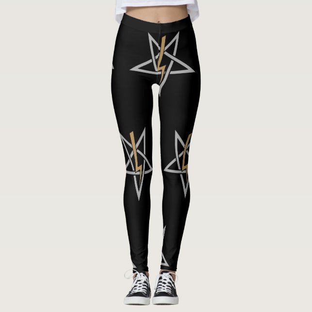 Leggings Anton LaVey Sigil {Gold} (Devant)