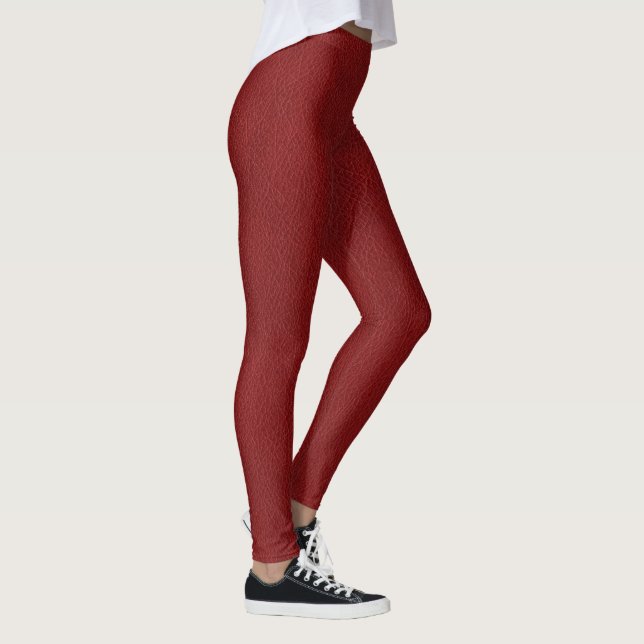 Leggings Apparence en cuir Elegant Modèle Brown femmes (Droite)